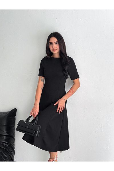 LAMİFUSTORE Flounced Long Midi Dress