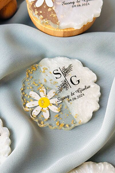 SkyFavors Epoksi Magnet 25 Adet Nişan Magneti Nikah Magneti Kına Magneti Söz ...