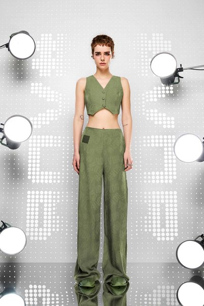 VDR Women's Khaki Trousers 15351