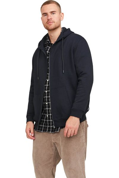 Jack & Jones Hanorac JACK &JONES Bradley Zip Hood PLS - 12250596-Black