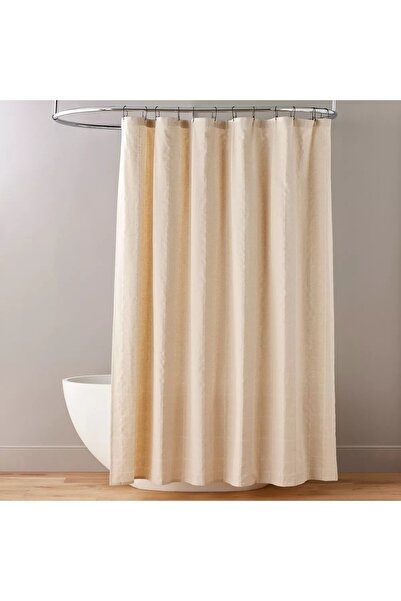 BANİO HOME ستارة حمام بوليستر طاردة للماء - جناح مزدوج (90x180 سم ×2)