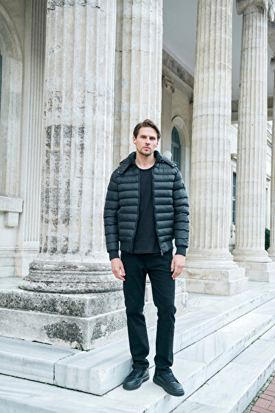 AJ 81 Çıkarılabilir Kapşonlu Basic Şişme Mont