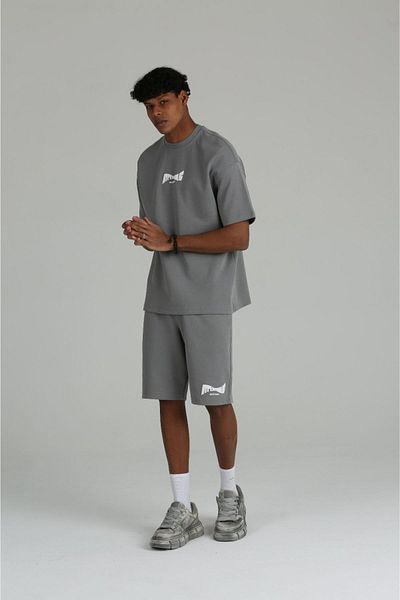 The Champ Clothing Oversize History εμπριμέ σορτς και T-shirt Συνδυασμός ανδρικού σετ Casual Elegance