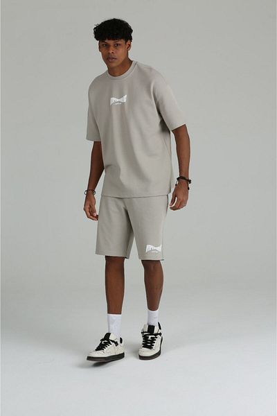 The Champ Clothing Oversize History εμπριμέ σορτς και T-shirt Συνδυασμός ανδρικού σετ Casual Elegance