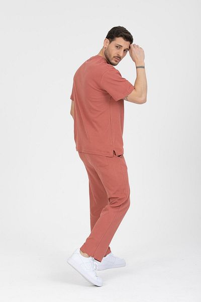 Store Men's Cotton Set - Comfortable Joggers and T-Shirt, Ideal for Casual Elegance