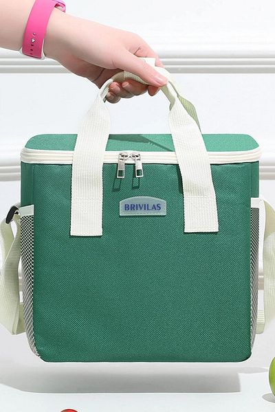 Ecrou Double Color Green Dinner Bag