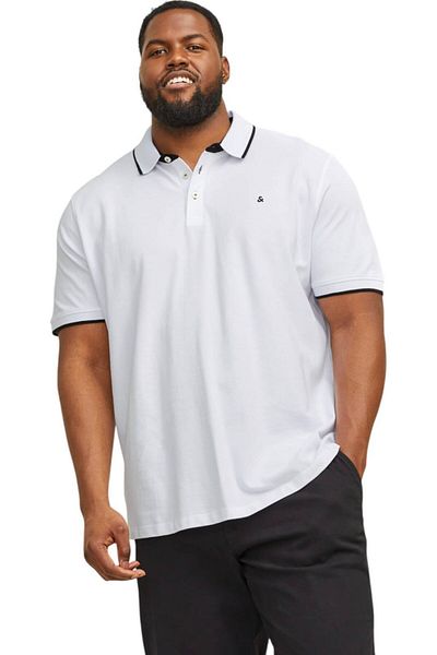 Jack & Jones Tricou JACK &JONES Paulos Polo PLS - 12143859-White
