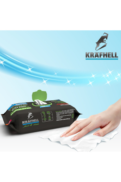 KRAFHELL Fast & Clean Ekstra Büyük Yüzey Temizlik Havlusu Sirke Etkili Xl 100 Yaprak