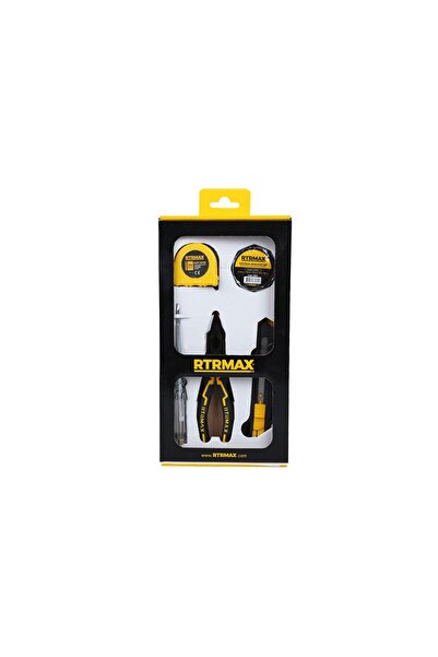 Rtrmax RTK7003 El Aleti Seti 5 Parça (Pense-Kontrol Kalemi-Elektrik Bandı-Met...