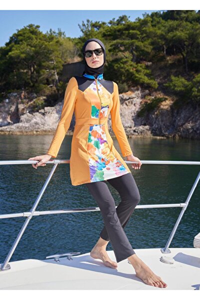 Mayovera Closed Swimsuit Single Top - Orange Sport