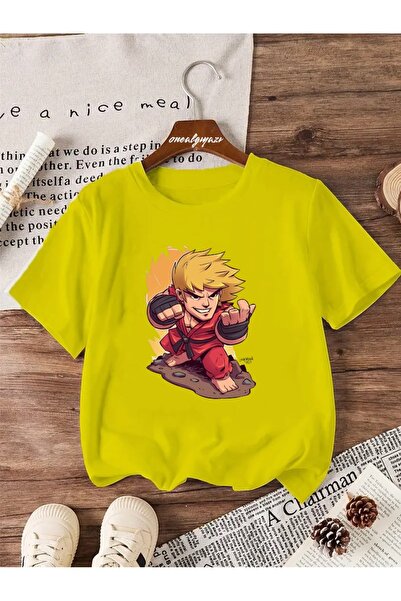 oneagılyazı Blondin Heroj Štampano Deca Oversize kroj T-shirt