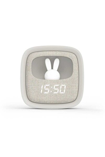 Mobility on Board Gri Tavşan Masaüstü Saat ve Aydınlatma, şık ve kullanışlı t...