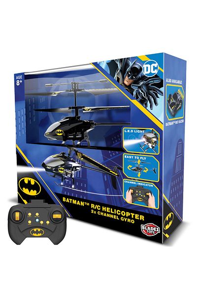Bladez Batman RC Helicopter | Gyro Flight | LED Lights & Crash-Proof