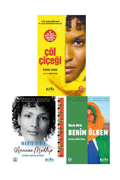 Bilge Kültür Sanat Çöl Çiçeği , Benim Ülkem,Anneme Mektup (3kitap)- Waris Dirie