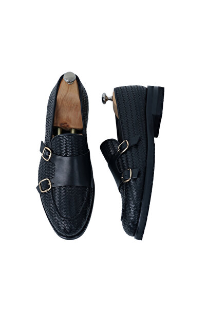 PAREZ El Örme Deri Eva Tabanlı Premium Dana Deri Ayakkabı - Acı Kahve