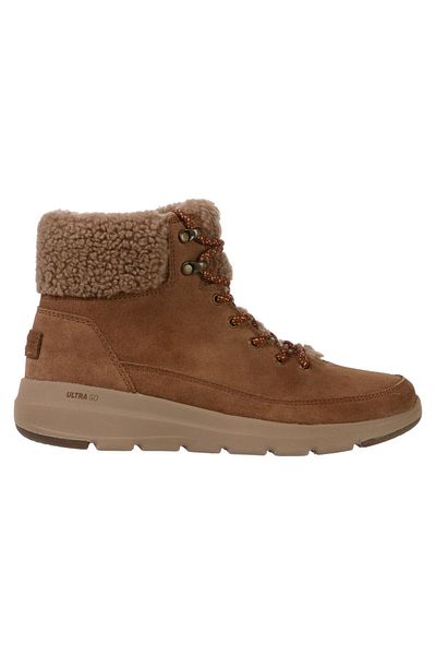 SKECHERS SKECHERS women's boots GLACIAL ULTRA - WOOD - 16677BRN