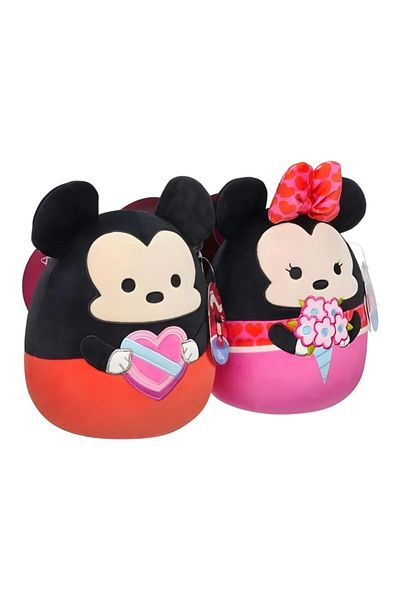 Squishmallows Super Soft Disney Mickey and Minnie Mouse Soft Toy 20 cm
