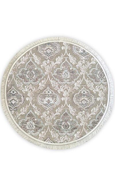 Prizma 6010 KİLİM DESEN YUVARLAK KAYDIRMAZ HALI 140cm