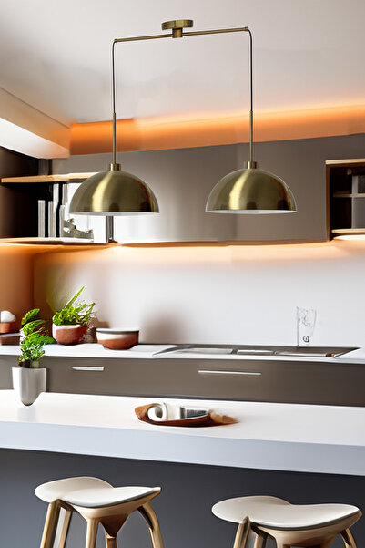 Bamyum Yimpi İkili Eskitme Sarkıt Avize Sarkıt Lamba Salon Mutfak Avizeleri Pastane Cafe Berber Modelleri