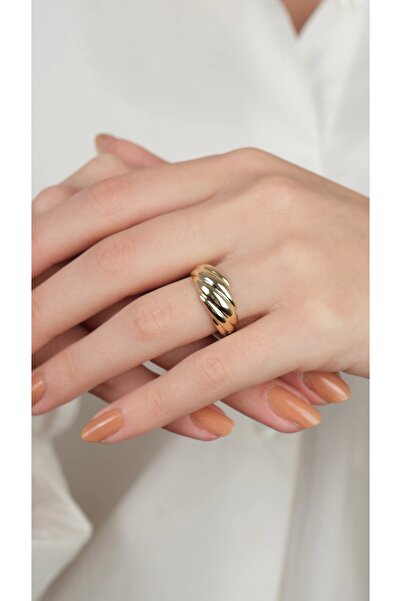 Arpaş 14 Ayar Altın Sade Desenli Yüzük