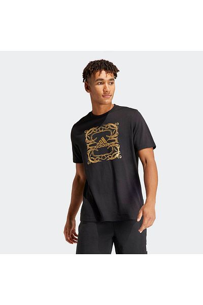 adidas M Metallic g t Men's Casual T-Shirt Ir5831 Black