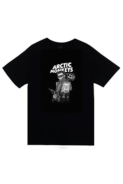 fame-stoned Arctic Monkeys Music Band Printed Unisex 100% Cotton Black T-Shirt