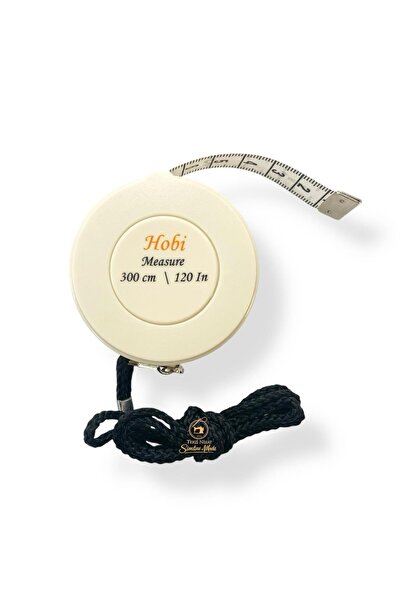 Simline Mezura Otomatik Beyaz 3mt (Terzi Beden Ölçü Alma)