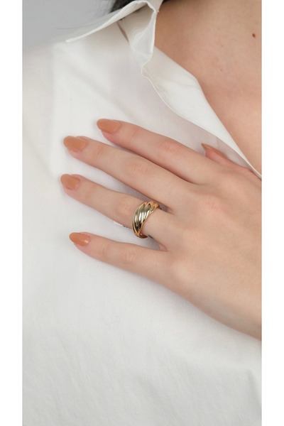 Arpaş 14 Ayar Altın Sade Desenli Yüzük