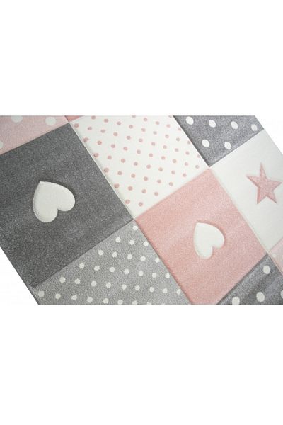 Merinos Covor MERINOS Pastel Kids 20339 255-Pink 140x200 cm densitate covor 3.2 KG/m², grosime covor 13 mm