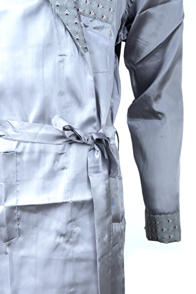 Oppland Ανδρικό κομψό κλασικό Röpteşambır Premium Poplin Verbano με τσέπες και ζώνη στη μέση