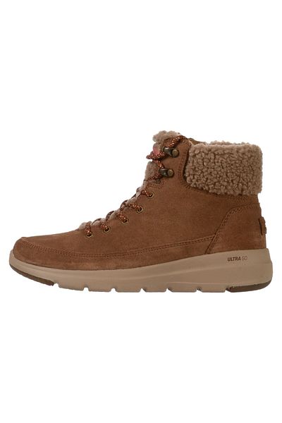 SKECHERS SKECHERS women's boots GLACIAL ULTRA - WOOD - 16677BRN