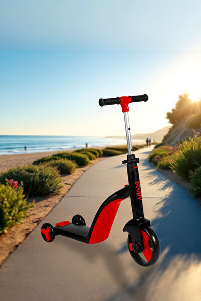 hak-iş oyuncak Scooter 3 In 1 Kırmızı
