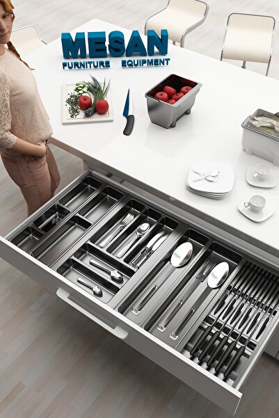 tify Drawer Cutlery and Knife Holder Organizer Antresit, 94X48 Side and 4cm Height Can Be Cut