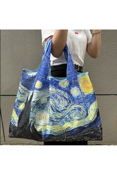 Purple Adv Van Gogh Starry Nights Bag