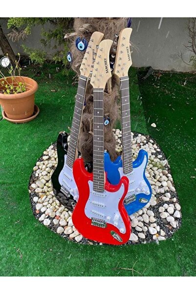 Sanchez Elektro Gitar 3 Single Strat Kasa (Mavi)