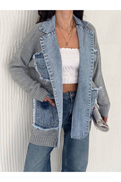 Noa Noa Короткий трикотажний кардиган з чотирма кишенями