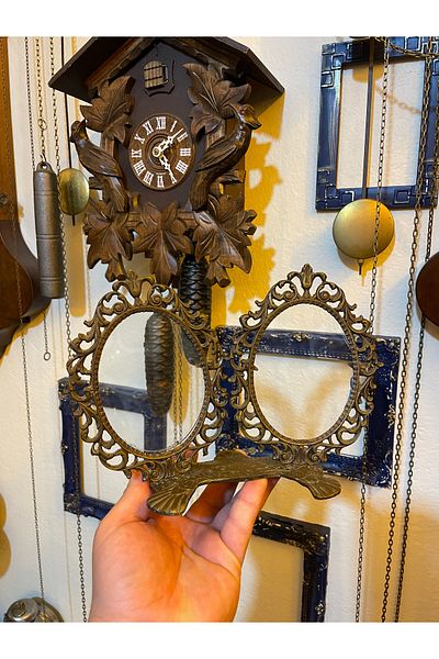 ANTİKA AYAL Antique Solid Brass Frame
