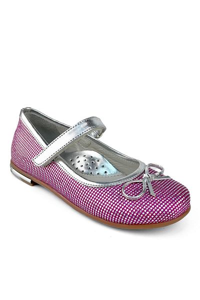 Cici Bebe Ayakkabı Loli Genuine Leather Fuchsia Girls' Ballerinas