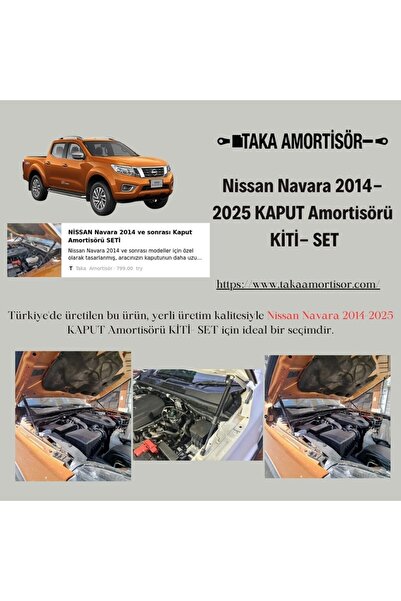 TAKA AMORTİSÖR NİSSAN Navara 2014 ve sonrası Kaput Amortisörü
