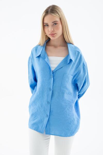 Fashion Friends Blue Oversize Shirt