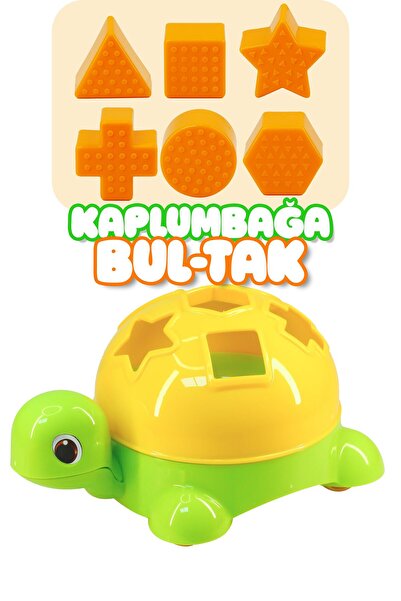 Venenon BUL-TAK Oyunu Duyusal Kaplumbağa Zeka Eğitici Geometrik Şekiller Bulm...