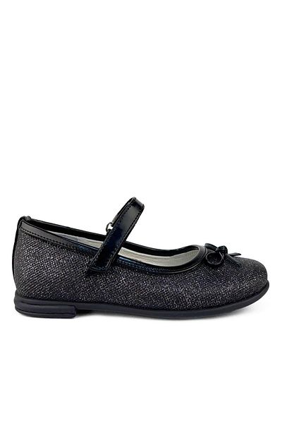 Cici Bebe Ayakkabı Loli Genuine Leather Black Glitter Girls' Ballerinas