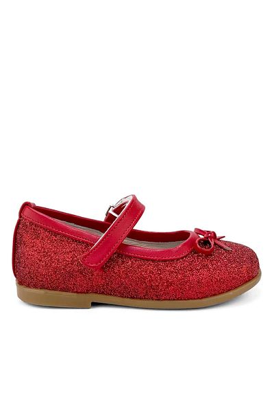 Cici Bebe Ayakkabı Red Glitter Girl's Ballerina Ballet