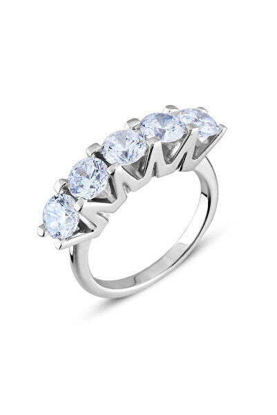 Carat Laboratories 2,5  Carat Beş Taş Yüzük