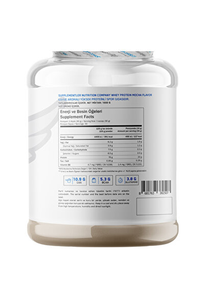 Supplementler Whey Protein 1000 gr - Mocha