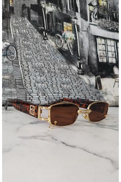 Byc polo Leopard Brown Pin, Li Stylish Unisex Glasses
