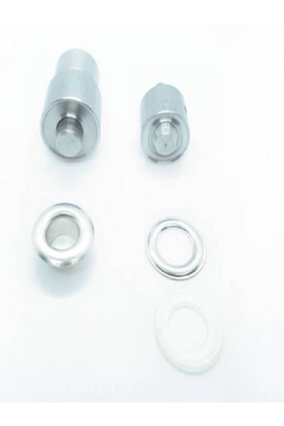 Klinkshop 24 Size Eyelet (9.5 mm) Nickel Color-100 Pcs Material Package-Pres Machine Mould-Die-Cut Mold