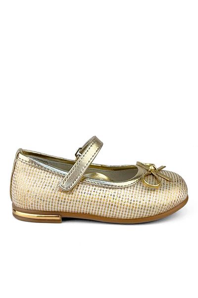 Cici Bebe Ayakkabı Loli Genuine Leather Gold Girls' Ballerinas