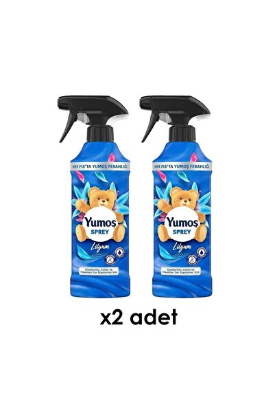 Yumoş Yumoş Sprey 450ML Çamaşır ve Oda Parfümü Lilyum 2 Adet