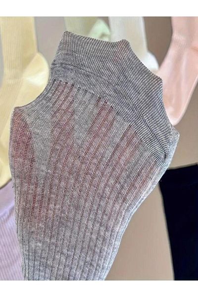 Ozzy Socks 4 Pairs Super Thin Mid Ankle Style Cotton Women Socks Classic Colors